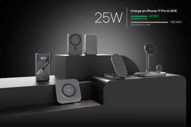 Logotrade Werbeartikel das Foto: Quantum RCS Ultra-Fast 25W 10.000mAh magnetische Powerbank