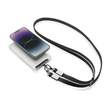 Logotrade werbemittel das Foto: Nivo Crossbody-Handyband aus RCS recyceltem PET