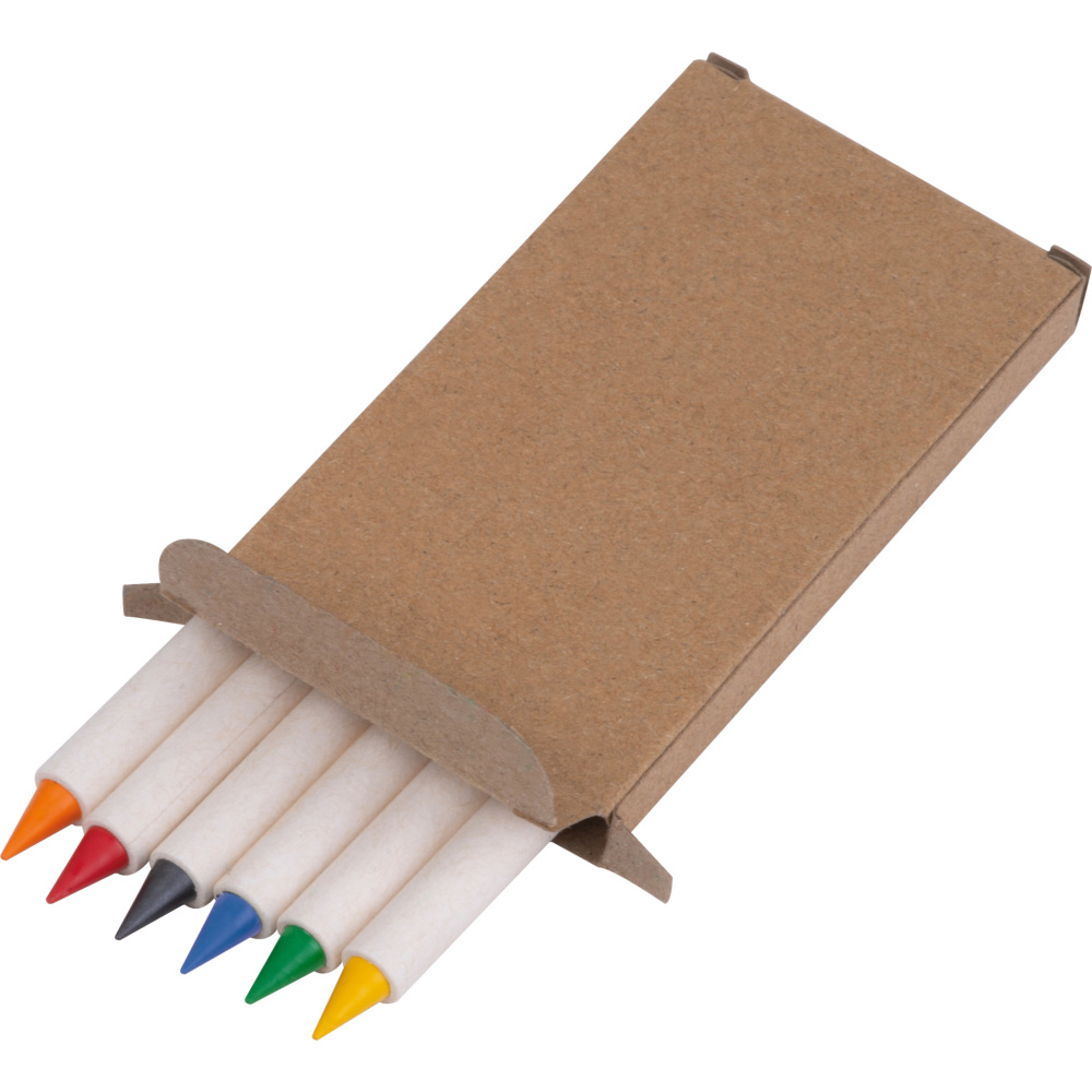 Logotrade Geschäftsgeschenke das Foto: Infinity Set Wachsmalstifte KINGSTON