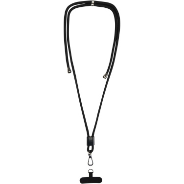 Logotrade Logogeschenke das Foto: Vega verstellbares, recyceltes Smartphone Lanyard