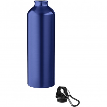 Logo trade promotional merchandise image of: Oregon 770 ml aluminium water bottle with carabiner