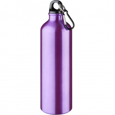 Logo trade promotional gifts picture of: Oregon 770 ml aluminium water bottle with carabiner