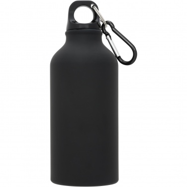 Logotrade promotional giveaway picture of: Oregon 400 ml matte water bottle with carabiner