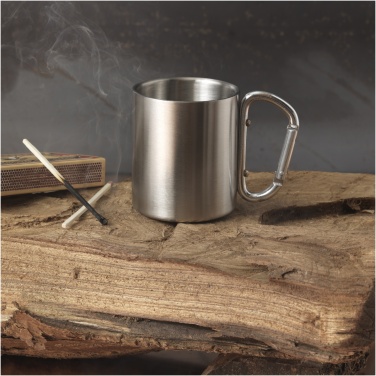 Logo trade business gift photo of: Alps 200 ml insulated mug with carabiner