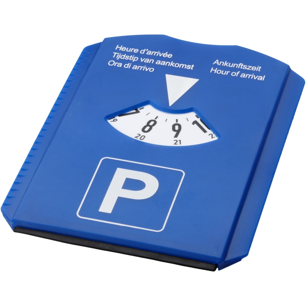 Logo trade promotional merchandise photo of: Spot 5-in-1 parking disc