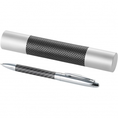Logotrade promotional giveaway image of: Winona ballpoint pen with carbon fibre details