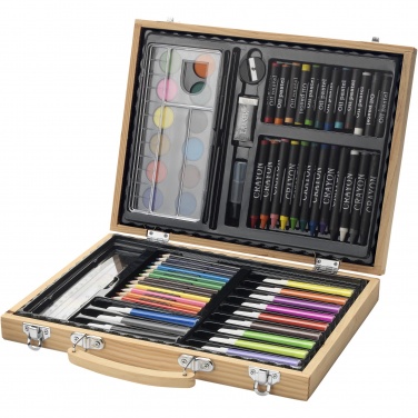 Logo trade promotional merchandise image of: Rainbow 67-piece colouring set
