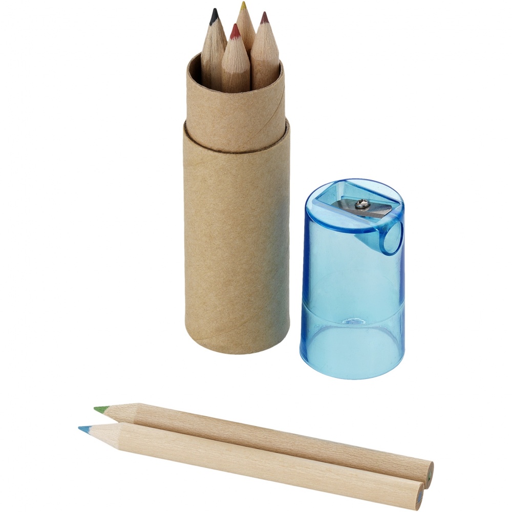 Logo trade advertising products picture of: Kram 6-piece coloured pencil set