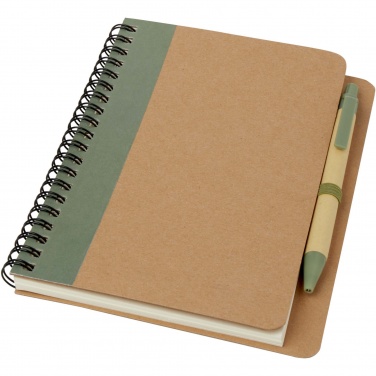 Logo trade promotional giveaways picture of: Priestly recycled notebook with pen