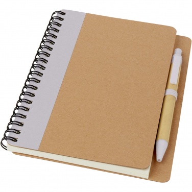 Logo trade promotional items image of: Priestly recycled notebook with pen