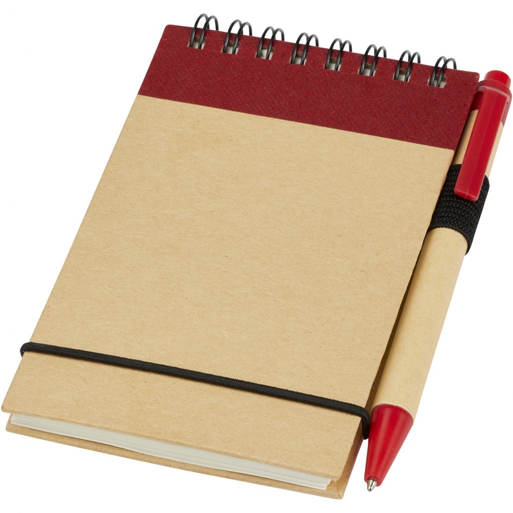 Logotrade corporate gift image of: Zuse A7 recycled jotter notepad with pen