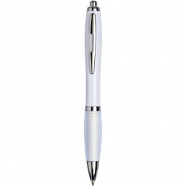 Logo trade promotional gifts image of: Nash ballpoint pen with coloured barrel and grip
