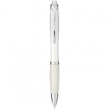 Logo trade promotional items image of: Nash ballpoint pen with coloured barrel and grip