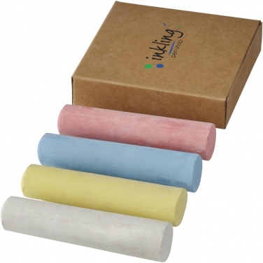 Logo trade promotional item photo of: Screech 4-piece chalk set