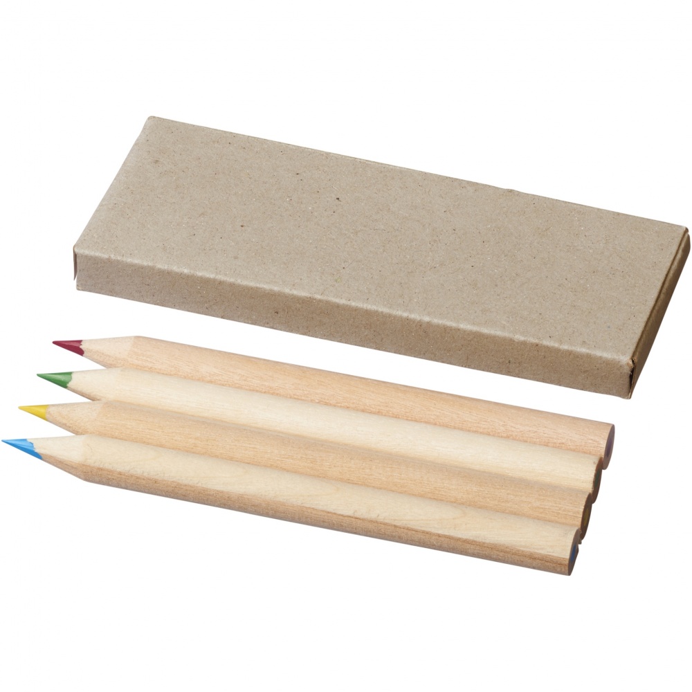 Logotrade promotional gift image of: Tullik 4-piece coloured pencil set