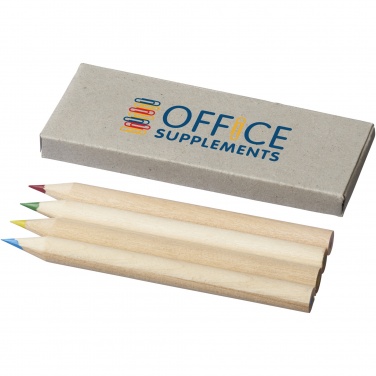 Logotrade promotional giveaway picture of: Tullik 4-piece coloured pencil set