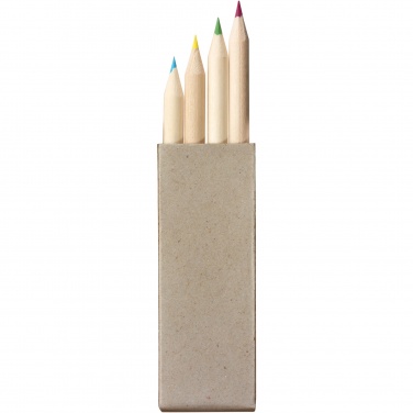 Logotrade promotional gift image of: Tullik 4-piece coloured pencil set