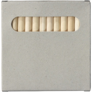 Logo trade promotional merchandise photo of: Tallin 12-piece coloured pencil set