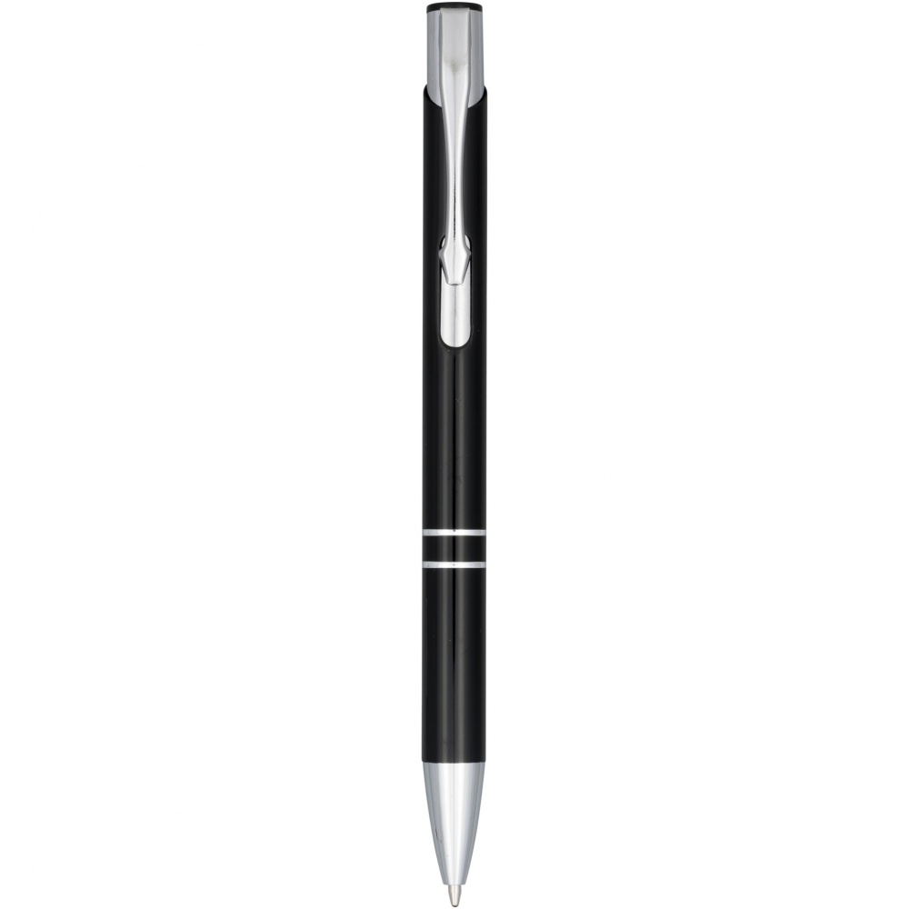 Logo trade corporate gifts picture of: Moneta anodized aluminium click ballpoint pen