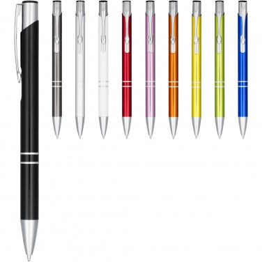 Logotrade promotional product picture of: Moneta anodized aluminium click ballpoint pen