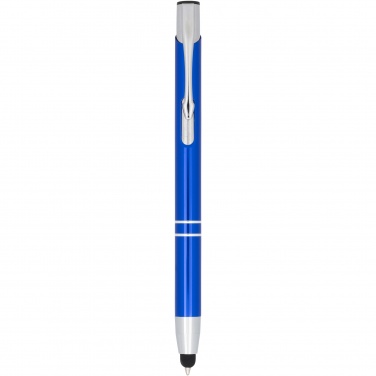 Logo trade corporate gifts picture of: Moneta anodized aluminium click stylus ballpoint pen