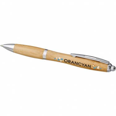 Logo trade promotional merchandise image of: Nash bamboo ballpoint pen