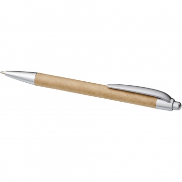 Logo trade promotional merchandise photo of: Tiflet recycled paper ballpoint pen