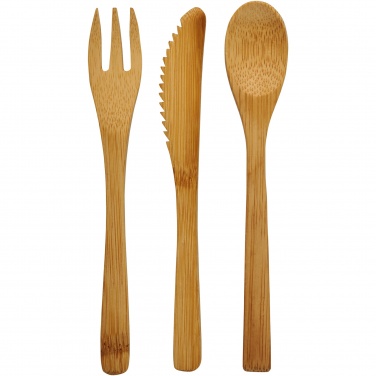 Logo trade promotional items picture of: Celuk bamboo cutlery set