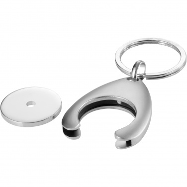 Logotrade business gift image of: Trolley coin holder keychain