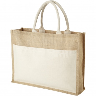Logo trade advertising product photo of: Mumbay cotton pocket jute tote bag 18L