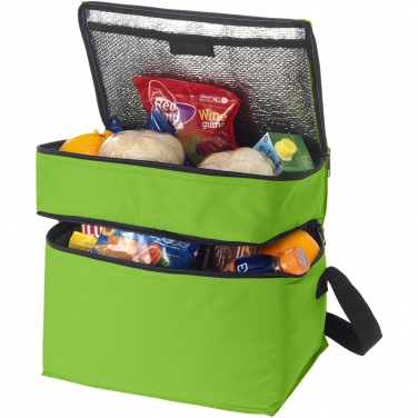 Logo trade promotional products picture of: Oslo 2-zippered compartments cooler bag 13L