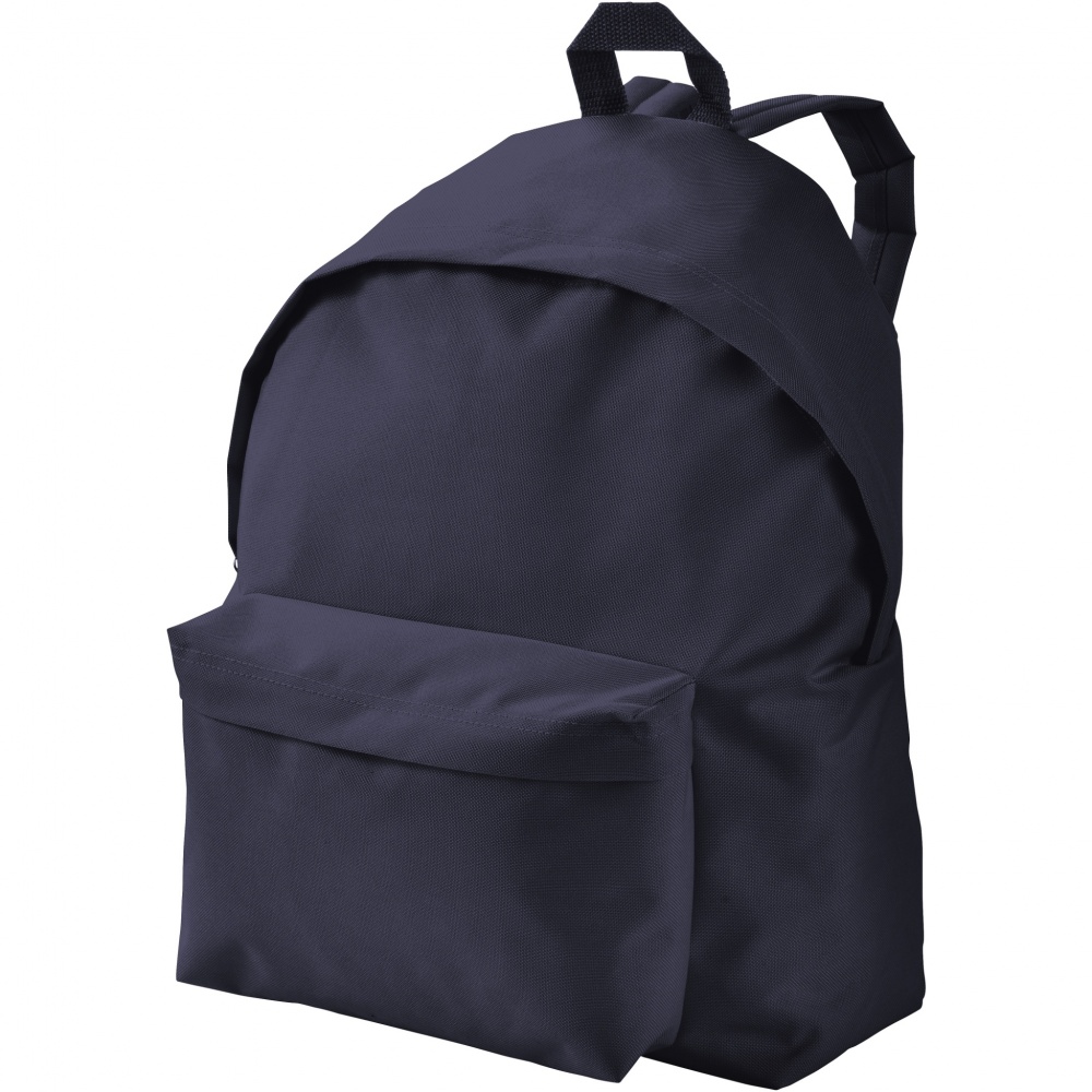 Logo trade business gifts image of: Urban covered zipper backpack 14L