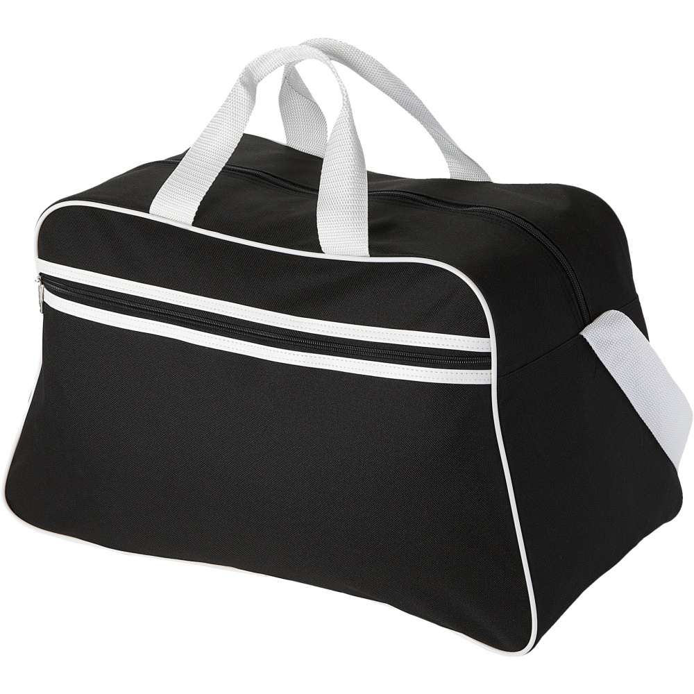 Logo trade advertising product photo of: San Jose 2-stripe sports duffel bag 30L