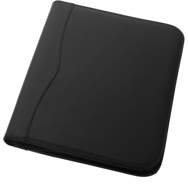 Logo trade advertising products image of: Ebony A4 zippered portfolio