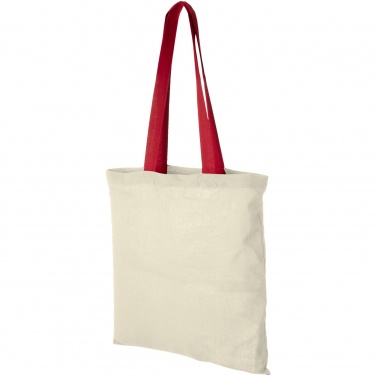 Logotrade corporate gift picture of: Nevada 100 g/m² cotton tote bag coloured handles 7L