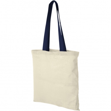 Logotrade promotional giveaway image of: Nevada 100 g/m² cotton tote bag coloured handles 7L