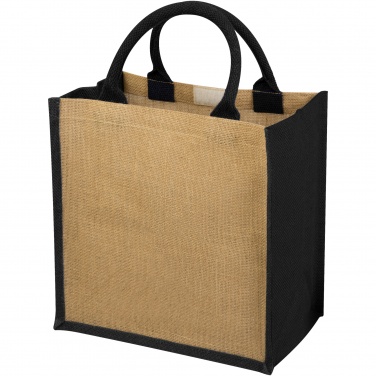Logo trade promotional giveaways image of: Chennai jute tote bag 16L