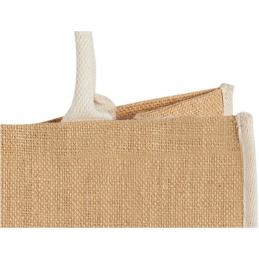 Logo trade promotional product photo of: Harry coloured edge jute tote bag 25L