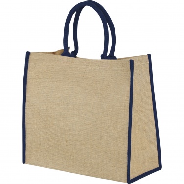 Logotrade promotional gifts photo of: Harry coloured edge jute tote bag 25L