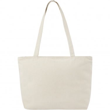 Logotrade promotional product picture of: Ningbo 320 g/m² zippered cotton tote bag 15L
