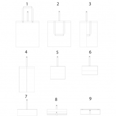 Logotrade corporate gifts photo of: Nevada 100 g/m² cotton foldable tote bag 7L