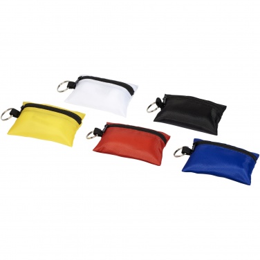 Logo trade promotional merchandise image of: Valdemar 16-piece first aid keyring pouch