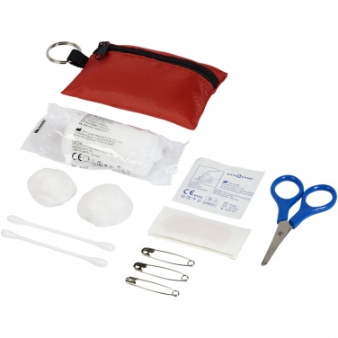 Logo trade advertising products picture of: Valdemar 16-piece first aid keyring pouch