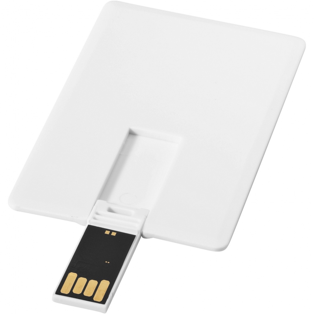 Logo trade promotional giveaway photo of: Slim card-shaped 4GB USB flash drive