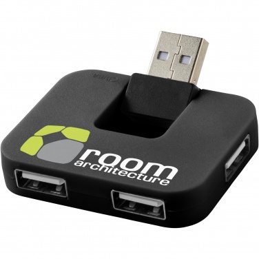 Logo trade corporate gifts image of: Gaia 4-port USB hub