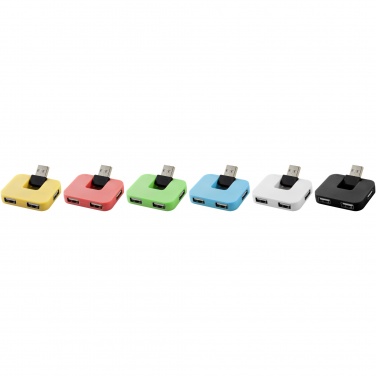 Logo trade advertising products image of: Gaia 4-port USB hub