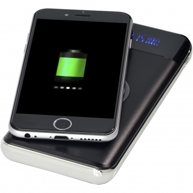 Logo trade promotional gifts picture of: Constant 10.000 mAh wireless power bank with LED