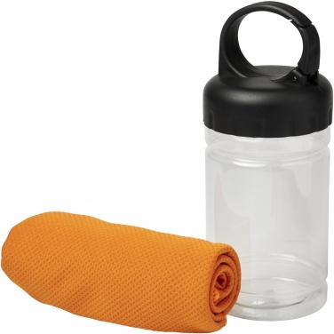 Logo trade promotional item photo of: Remy cooling towel in PET container