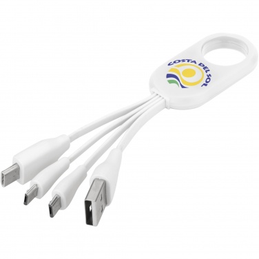 Logotrade promotional product picture of: Troup 4-in-1 charging cable with type-C tip