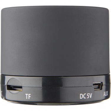 Logo trade promotional items image of: Duck cylinder Bluetooth® speaker with rubber finish
